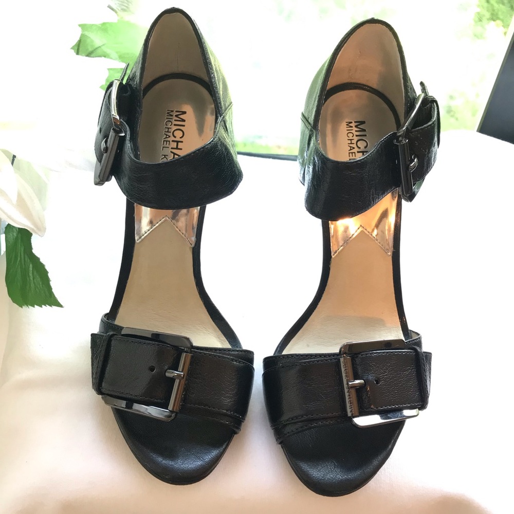 Gorgeous Michael Kors Black open toe heels